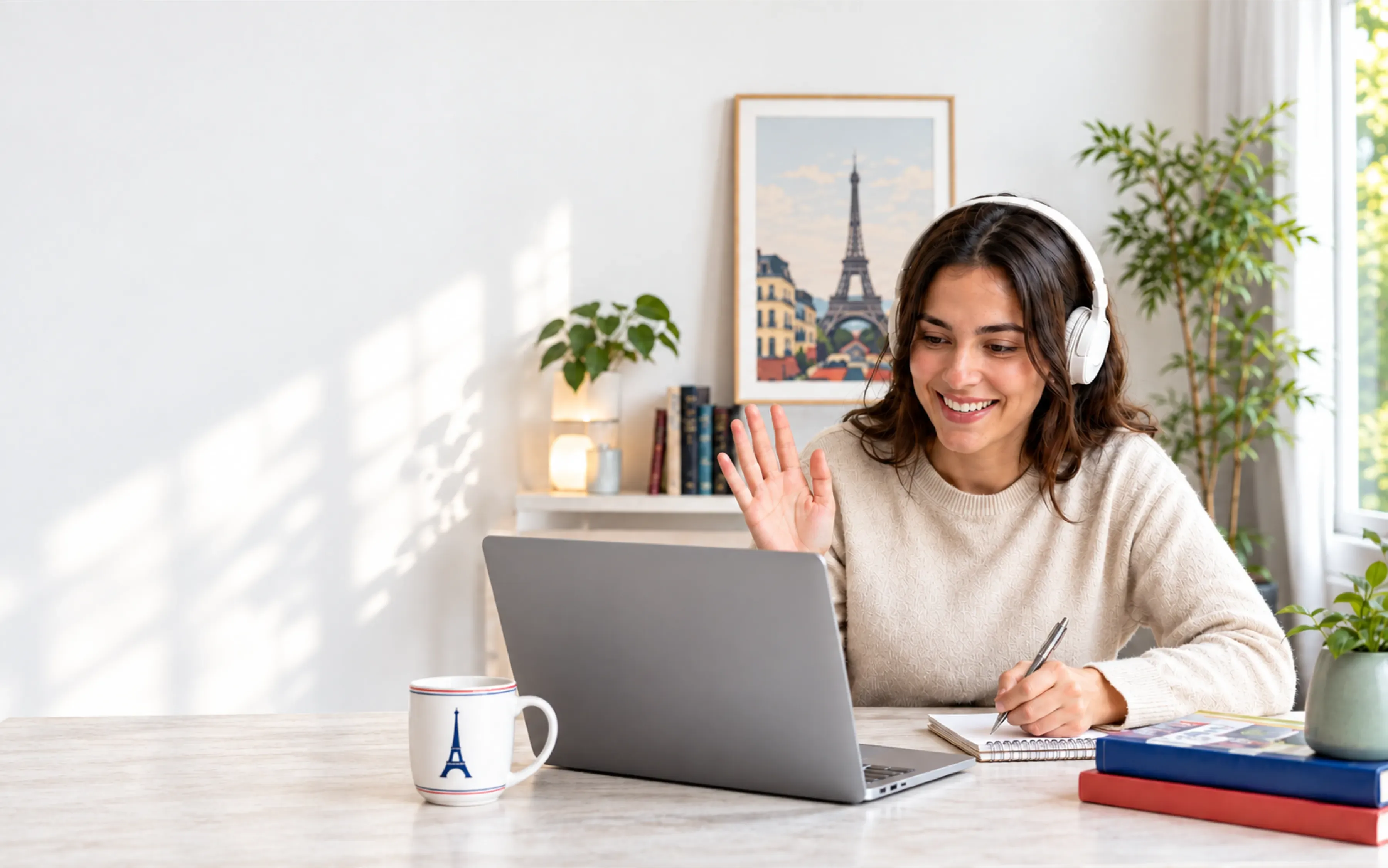 Estudiante de Ohlàlà aprendiendo francés